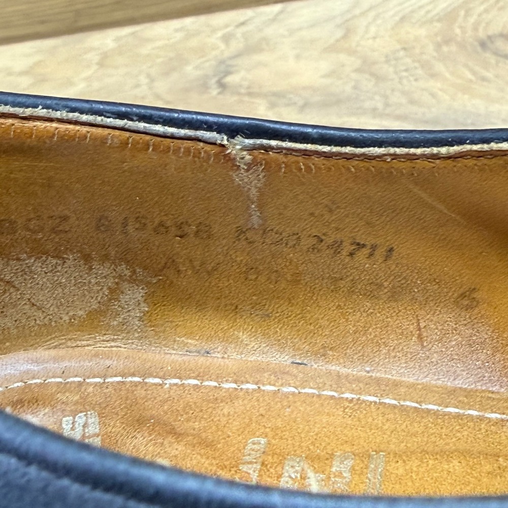 Dr Martens Vintage Y2K Monk Strap Oxfords Womens 8 UK 6 Black Lug Chunky ENGLAND - Picture 7 of 11